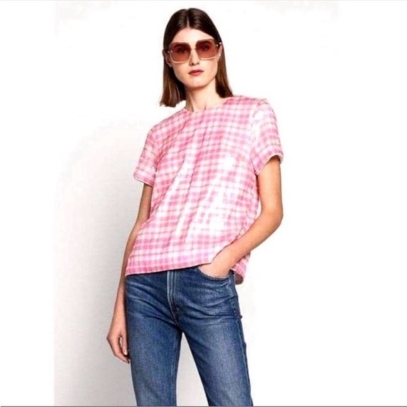 J. Crew Tops - J. Crew Pink Plaid Women's Top